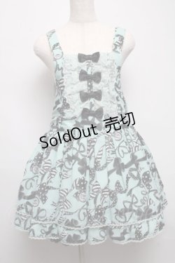 画像1: Angelic Pretty / ラッピングリボンサロペット  グリーン S-25-05-14-038-AP-OP-AS-ZS