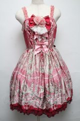 Angelic Pretty / Belle Epoque Roseジャンパースカート  ワイン S-25-05-14-041-AP-OP-AS-ZS