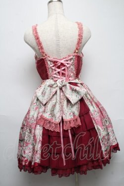 画像2: Angelic Pretty / Belle Epoque Roseジャンパースカート  ワイン S-25-05-14-041-AP-OP-AS-ZS