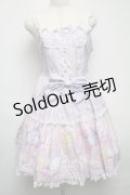 Angelic Pretty / Cotton Candy Shopジャンパースカート  ラベンダー S-25-05-14-044-AP-OP-AS-ZS