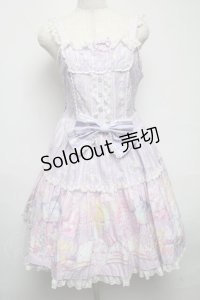 Angelic Pretty / Cotton Candy Shopジャンパースカート  ラベンダー S-25-05-14-044-AP-OP-AS-ZS