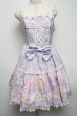 画像1: Angelic Pretty / Cotton Candy Shopジャンパースカート  ラベンダー S-25-05-14-044-AP-OP-AS-ZS (1)