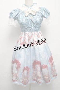 画像1: Enchantlic Enchantilly / 城猫の王女様ワンピース  サックス S-25-05-14-045-LO-OP-AS-ZS