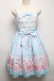 画像1: Angelic Pretty / Romantic Rose Letterジャンパースカート  サックス S-25-05-14-046-AP-OP-AS-ZS (1)