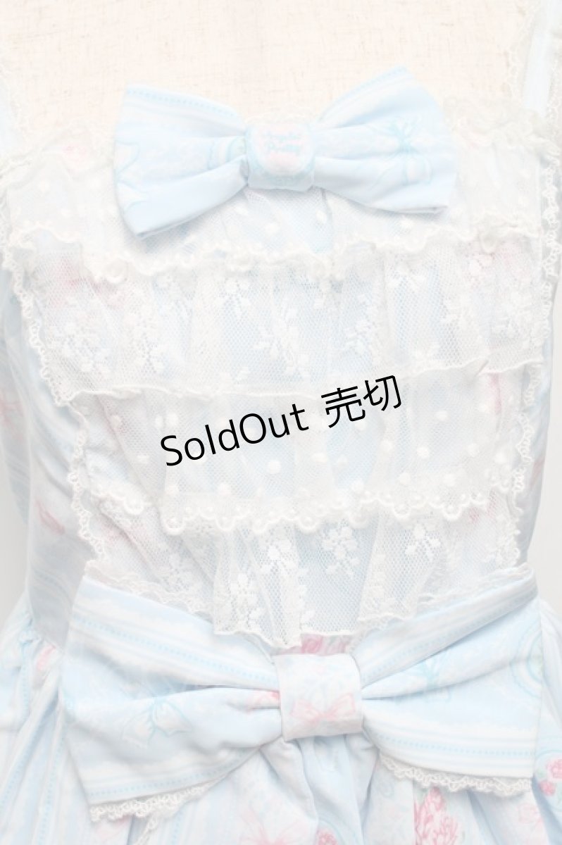 画像3: Angelic Pretty / Romantic Rose Letterジャンパースカート  サックス S-25-05-14-046-AP-OP-AS-ZS (3)