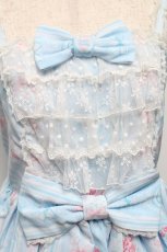 画像3: Angelic Pretty / Romantic Rose Letterジャンパースカート  サックス S-25-05-14-046-AP-OP-AS-ZS (3)