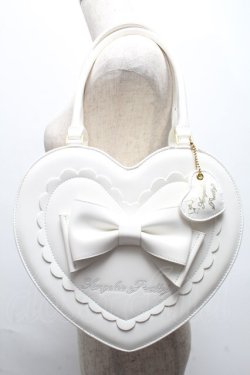 画像1: Angelic Pretty / ホイップハートトートバッグ  白 S-25-05-14-005-AP-BG-HR-ZS