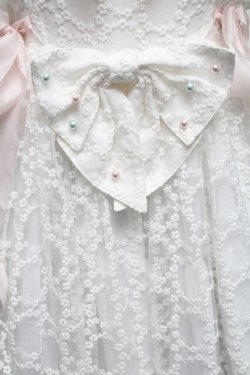 画像3: BABY,THE STARS SHINE BRIGHT / はるちゃんの願いを紡ぐFlower embroideryジャンパースカート  白 S-25-05-14-047-BA-OP-AS-ZS