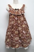 Angelic Pretty / Melty Creamドーナツジャンパースカート  ブラウン S-25-05-14-048-AP-OP-AS-ZS