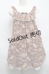 Angelic Pretty / Melty Creamドーナツジャンパースカート  ブラウン S-25-05-14-048-AP-OP-AS-ZS