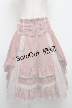 画像1: Ozz oneste /バラ刺繍オーバースカート  ピンク S-25-05-14-058-OO-SK-AS-ZS
