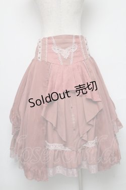 画像2: Ozz oneste /バラ刺繍オーバースカート  ピンク S-25-05-14-058-OO-SK-AS-ZS