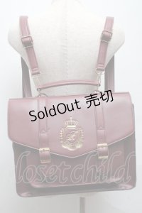 Amavel / ダブルポケットサッチェルバッグ  エンジ S-25-05-14-007-CA-BG-HR-ZS