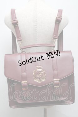 画像1: Amavel / ダブルポケットサッチェルバッグ  エンジ S-25-05-14-007-CA-BG-HR-ZS