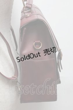画像2: Amavel / ダブルポケットサッチェルバッグ  エンジ S-25-05-14-007-CA-BG-HR-ZS