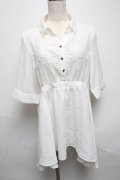 axes femme / イレヘムシャツチュニック  白 S-25-05-14-011-AX-OP-HR-ZS
