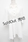 axes femme / イレヘムシャツチュニック  白 S-25-05-14-011-AX-OP-HR-ZS