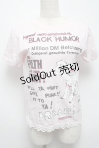 MILK / プリントTシャツ  ピンク S-25-05-14-014-ML-TO-AS-ZS