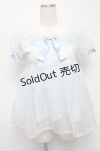 Angelic Pretty / Fancy Dollカットソー  サックス S-25-05-14-015-AP-TO-AS-ZS
