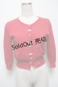 MILK / キャンディボタンカーディガン  赤 S-25-05-14-016-ML-TO-AS-ZS