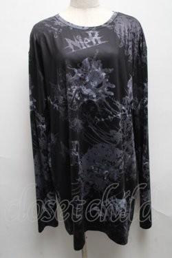 画像1: NieR Clothing / 転写プリントトップス  グレー S-25-05-14-020-PU-TO-AS-ZS