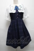 Amavel / お気に入り古書店のワンピース  紺 S-25-05-14-022-CA-OP-HR-ZS