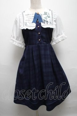 画像1: Amavel / お気に入り古書店のワンピース  紺 S-25-05-14-022-CA-OP-HR-ZS