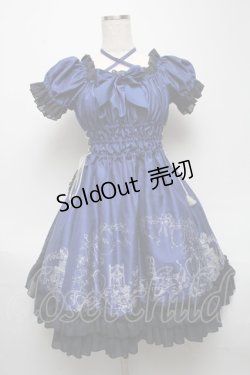 画像1: Enchantlic Enchantilly / Gothic Cake&AfterTea Partyワンピース  青 S-25-05-14-024-LO-OP-AS-ZS