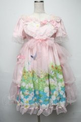 BABY,THE STARS SHINE BRIGHT / Thumbelina Fairy Tale〜未来への旅立ち〜柄ワンピース  ピンク S-25-05-14-032-BA-OP-AS-ZY