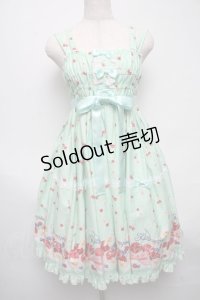 metamorphose / Sweet Cherryティアードジャンパースカート  グリーン S-25-05-14-036-ME-OP-AS-ZS