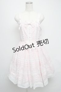 BABY,THE STARS SHINE BRIGHT / シェリルレーシィジャンパースカート  ピンク S-25-05-16-046-BA-OP-AS-ZS