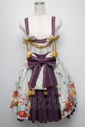 metamorphose / 春告げ鳥の恋うらら前プリーツジャンパースカート  ミントｘ紫 S-25-05-16-047-ME-OP-AS-ZS