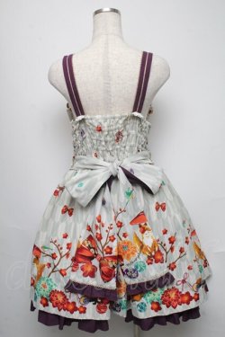 画像2: metamorphose / 春告げ鳥の恋うらら前プリーツジャンパースカート  ミントｘ紫 S-25-05-16-047-ME-OP-AS-ZS