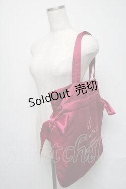 画像3: Maison de FLEUR / ダブルリボンギャザートートバッグ  ワイン S-25-05-16-008-LO-BG-AS-ZS