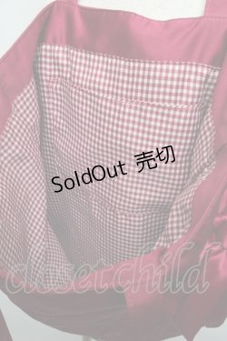 画像4: Maison de FLEUR / ダブルリボンギャザートートバッグ  ワイン S-25-05-16-008-LO-BG-AS-ZS
