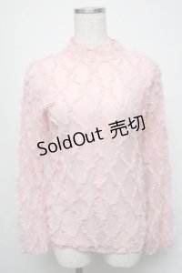 POPPY / Pink wave tulle tops  ピンク S-25-05-16-018-LO-BL-HR-ZS