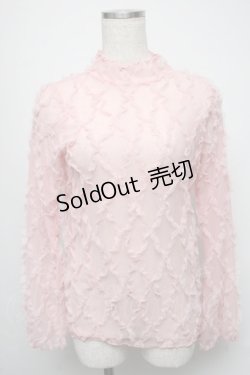 画像1: POPPY / Pink wave tulle tops  ピンク S-25-05-16-018-LO-BL-HR-ZS