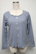 axes femme / 前釦カットプルオーバー  サックス S-25-05-16-020-AX-TO-HR-ZS