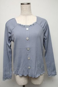 axes femme / 前釦カットプルオーバー  サックス S-25-05-16-020-AX-TO-HR-ZI