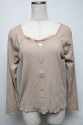 axes femme / 前釦カットプルオーバー  ベージュ S-25-05-16-021-AX-TO-HR-ZS