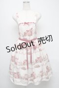 axes femme kawaii / お菓子の家柄ジャンスカ  オフ S-25-05-16-034-AX-OP-AS-ZS
