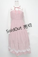 axes femme POETIQUE / ストロベリーガーデンワンピース M 赤 S-25-05-16-039-AX-OP-AS-ZS