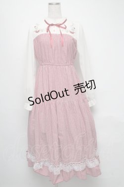 画像1: axes femme POETIQUE / ストロベリーガーデンワンピース M 赤 S-25-05-16-039-AX-OP-AS-ZS