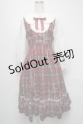 axes femme POETIQUE / チェックフリルレディワンピース  赤 S-25-05-16-040-AX-OP-AS-ZS