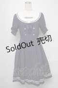 axes femme POETIQUE / ストライプセーラーワンピース  紺 S-25-05-16-041-AX-OP-AS-ZS
