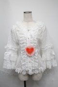 BABY,THE STARS SHINE BRIGHT / Princess Lacy Bouquetブラウス  白 S-25-05-19-001-BA-TO-HR-ZS
