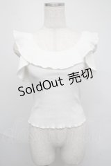 dazzlin / リブトップス  オフ S-25-05-19-008-LO-TO-AS-ZS