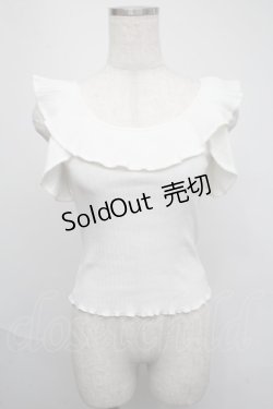 画像1: dazzlin / リブトップス  オフ S-25-05-19-008-LO-TO-AS-ZS