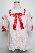 Angelic Pretty / Dreamy Dolce Ribbonブラウス  ピンク S-25-05-19-013-AP-BL-SZ-ZS