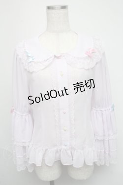 画像1: BABY,THE STARS SHINE BRIGHT / くみゃちゃんのKiraKira Sweets Halloweenブラウス  ラベンダー S-25-05-19-022-BA-BL-AS-ZS